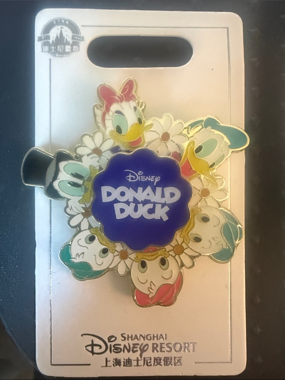 Disney Donald Duck Multicolor Enamel Kids Pin - Spinner